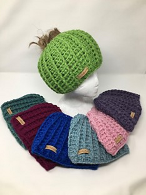Wollaston Messy Bun Hat