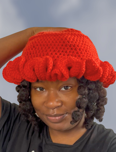 Ruffle Bucket Hat