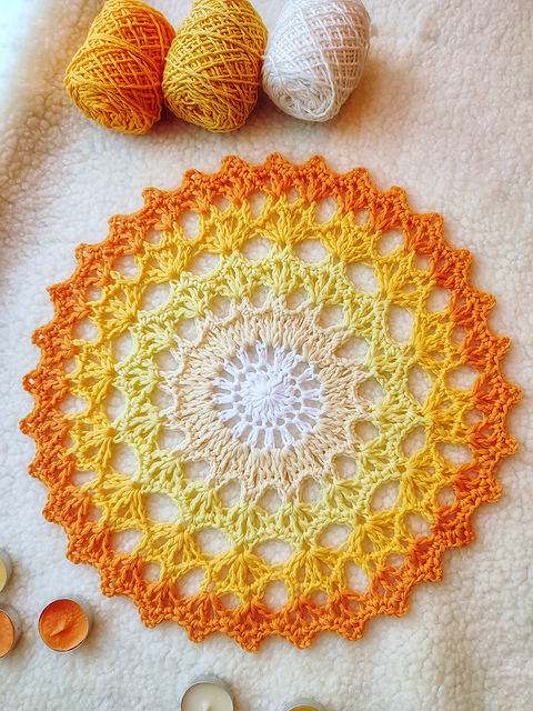 Yellow Burst Mandala