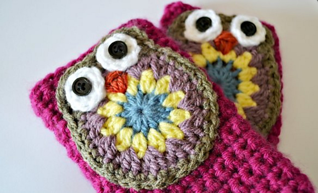 Owl Mittens