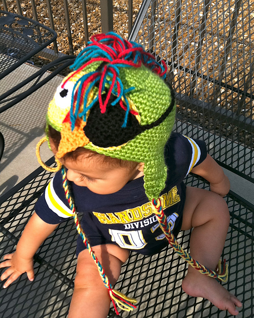 Polly Goes Rogue- Pirate Parrot Hat