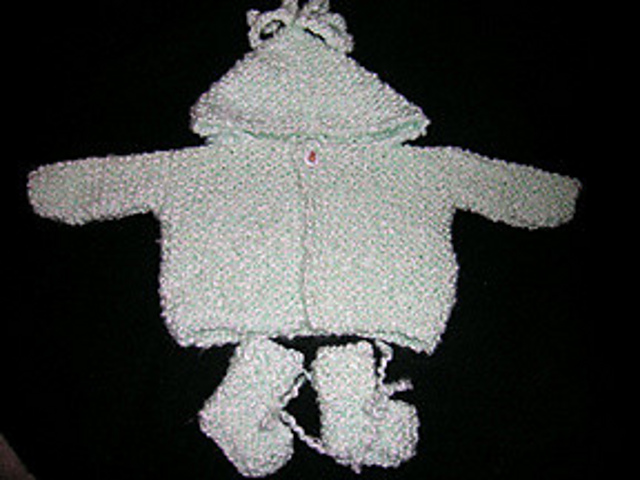 Cotton Candy Jacket and Bootees