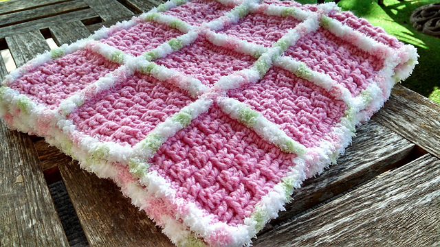 Basket Weave Baby Blanket