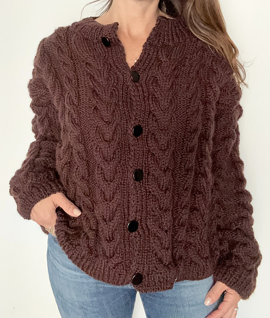 Ravelry: Cable Knit Cardigan pattern by Vanessa Cayton