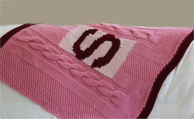 Classic Initial Baby Blanket