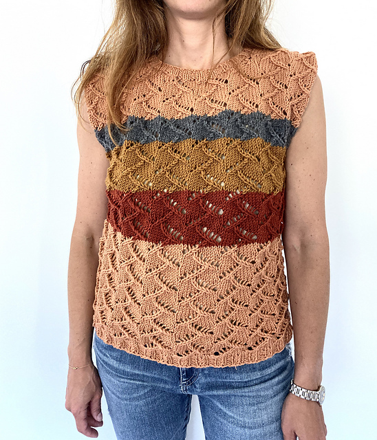 Sleeveless fall sweater