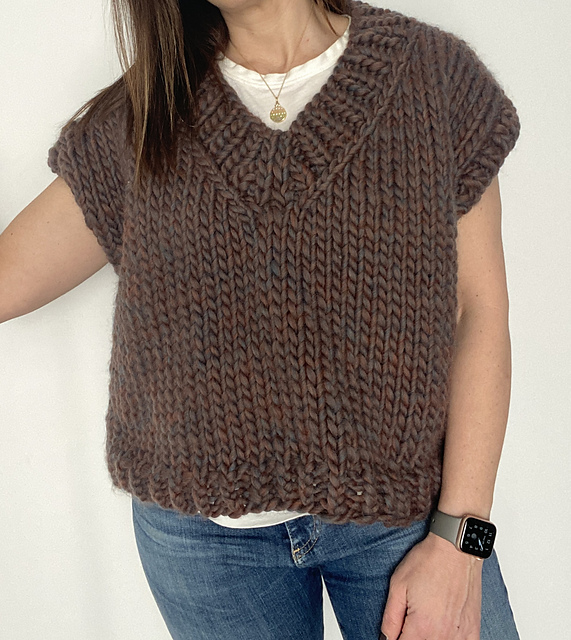 V Neck Oversized Vest