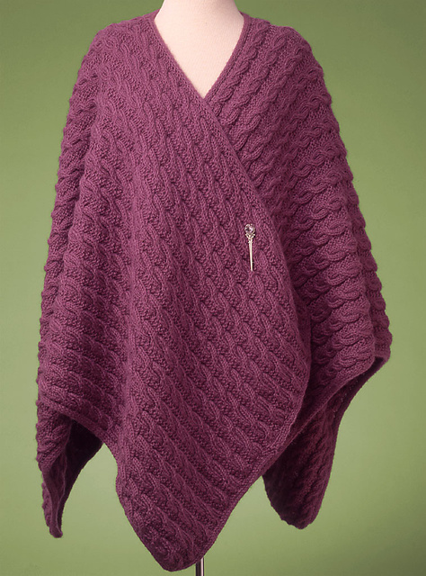 Reversible Cabled Wrap #142