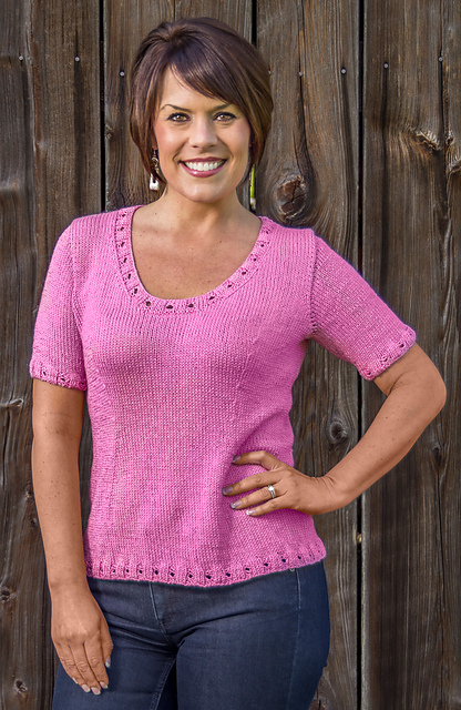 Nantucket Top-Down Pullover #B110