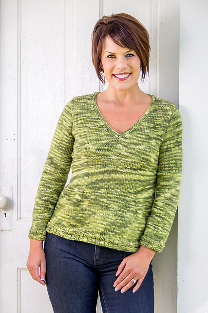Portland Top-Down Pullover #B111