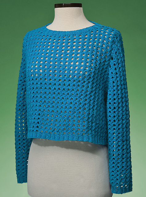 Top-Down Cropped Pullover #171