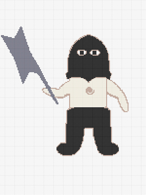 Funny Executioner Crochet Afghan Pattern Chart