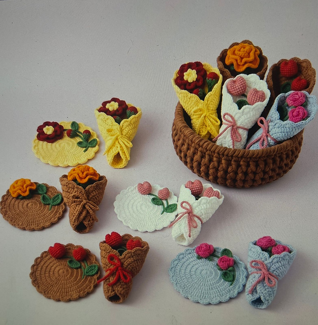 flower coasters & basket set
