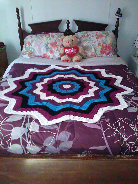 Sugar and Spice Round Ripple Afghan