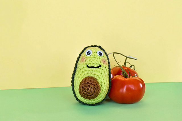 Happy Avocado Amigurumi