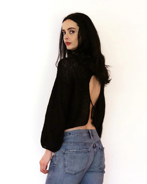 Backless Flirty Sweater