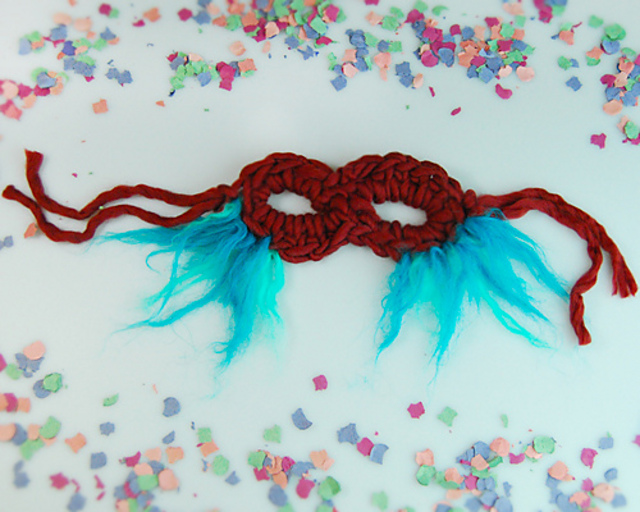 Crochet wool mask