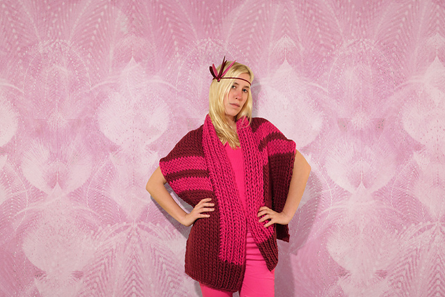 Rosefinch Shawl