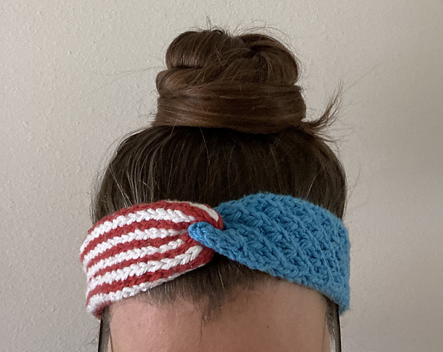 4th of July twist headband