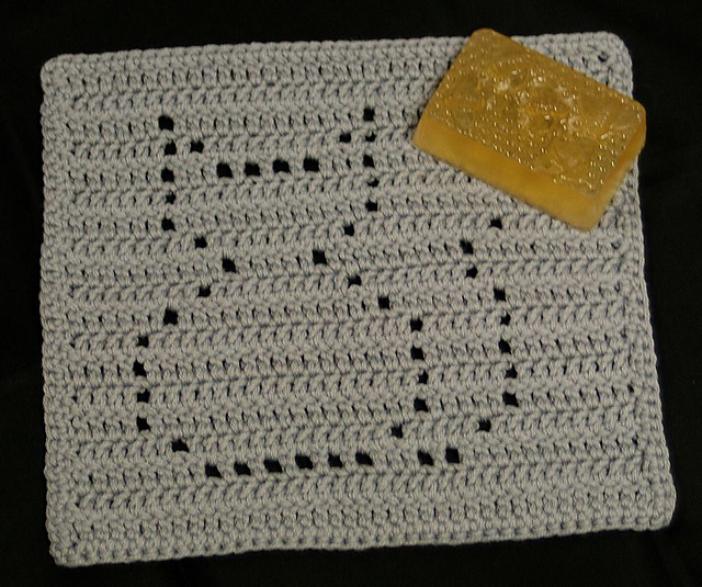 July Pretty Kitty Washcloth