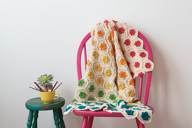 Rainbow Garden Throw