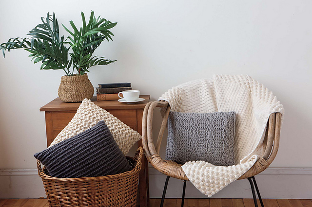 Trio of Textured Cushions