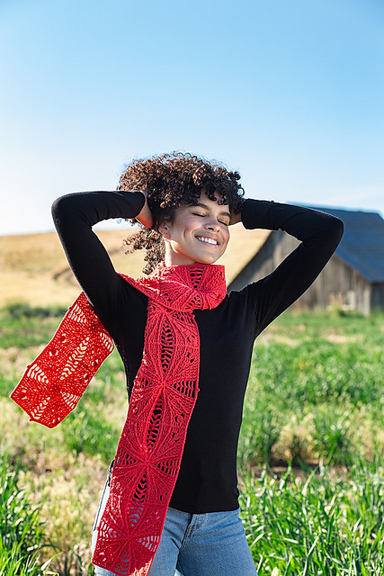 Paintbrush Motif Scarf