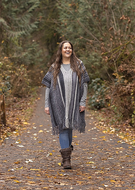Blue Ride Poncho