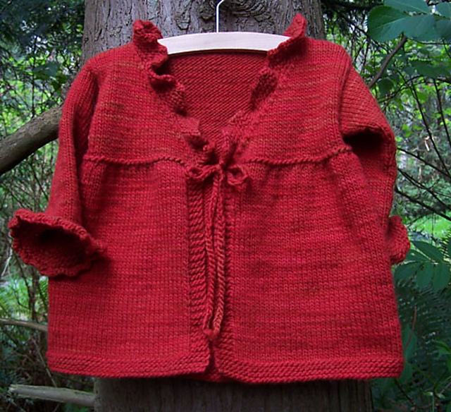 Ruffled Cardigan
