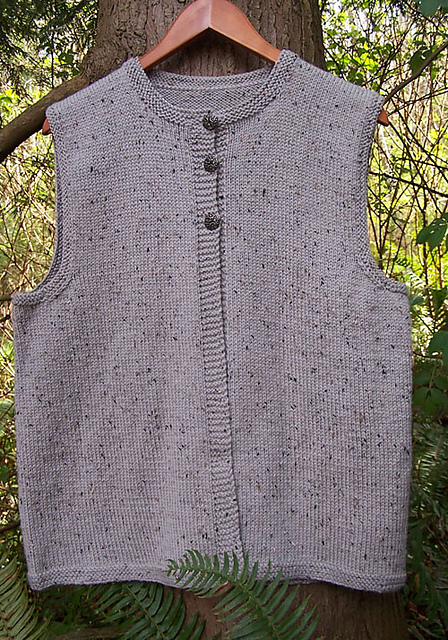 Three Button Cardigan Vest