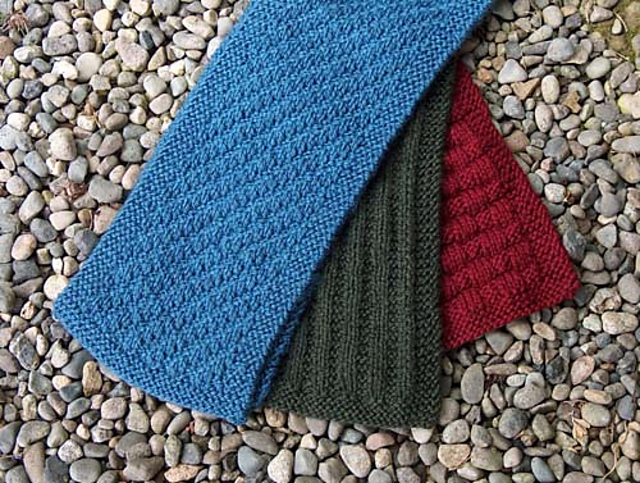 Trio of Textured Scarves
