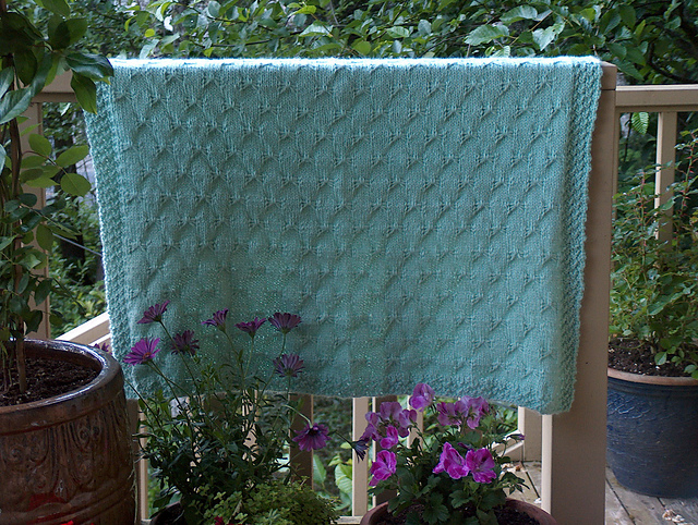 Bow Stitch Baby Afghan