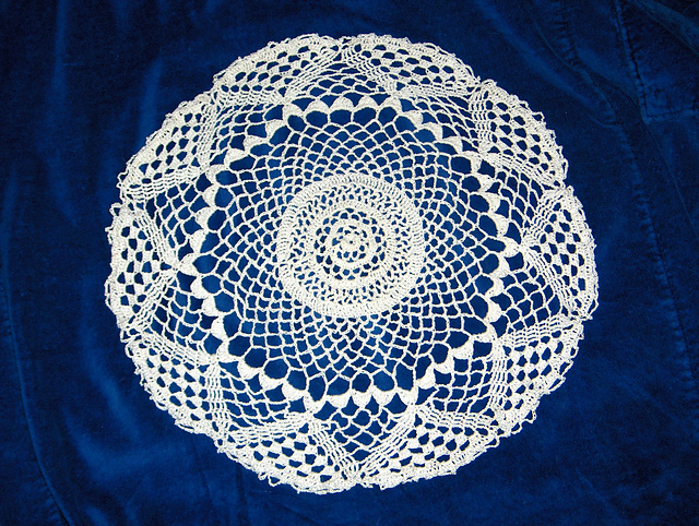 Doily with Treble Crochet