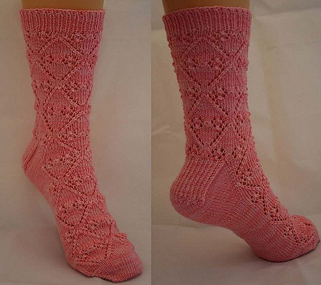 Spring Fling Toe-up or Top-down Socks