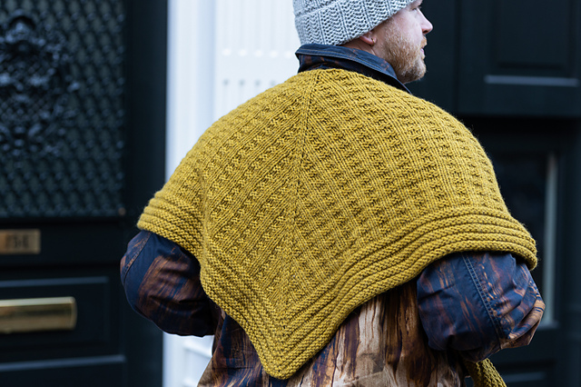 Double Waffle Shawl