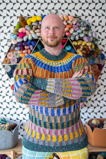 Painting Columns Sweater