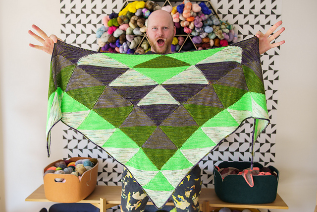 Quilting Triangles Shawl
