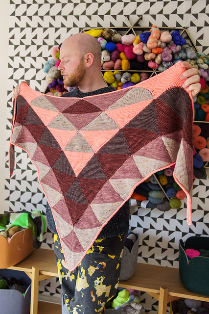 Quilting Triangles Shawl