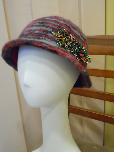 Jewel Felted Cloche