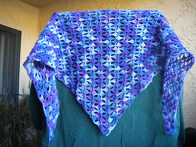 Falling Waters Shawl