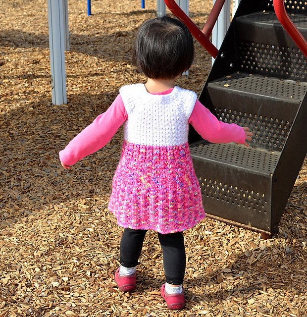 Mock Cables Baby Dress