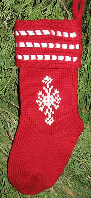 Snowflake Christmas Stocking