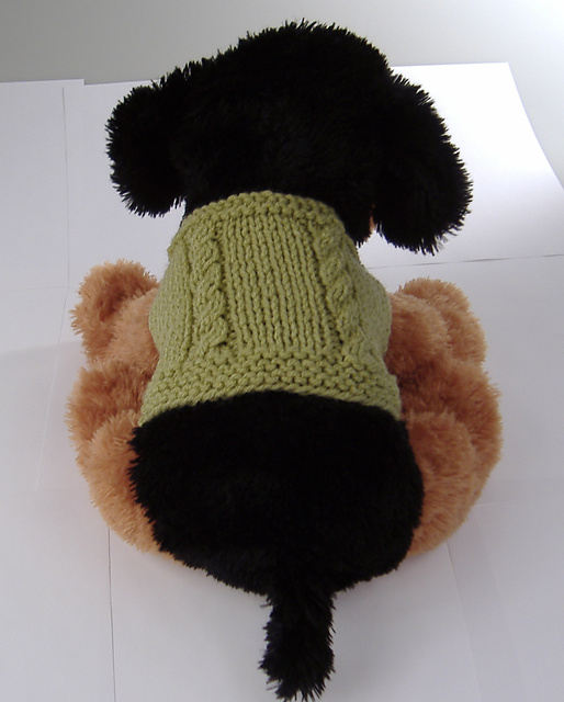 Fisherman Cable Dog Sweater