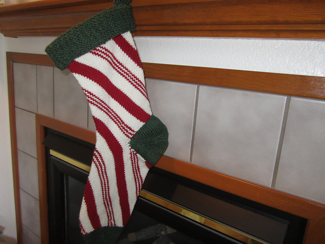 Candy Cane Christmas Stocking