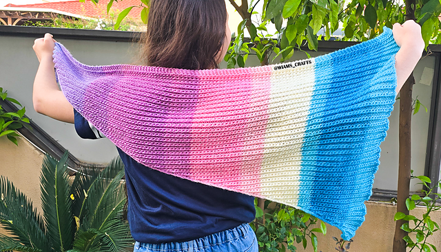 Cotton Candy Skies Shawlette