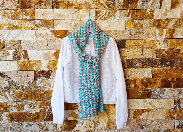 Pink Blossoms Scarf
