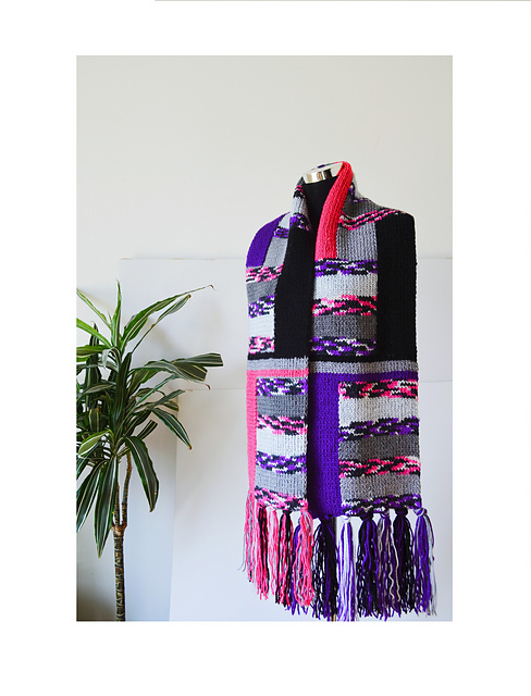 Blocked Colors Scarf
