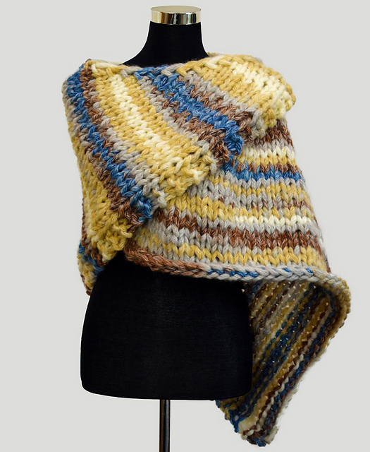Blue Mountain Bulky Shawl