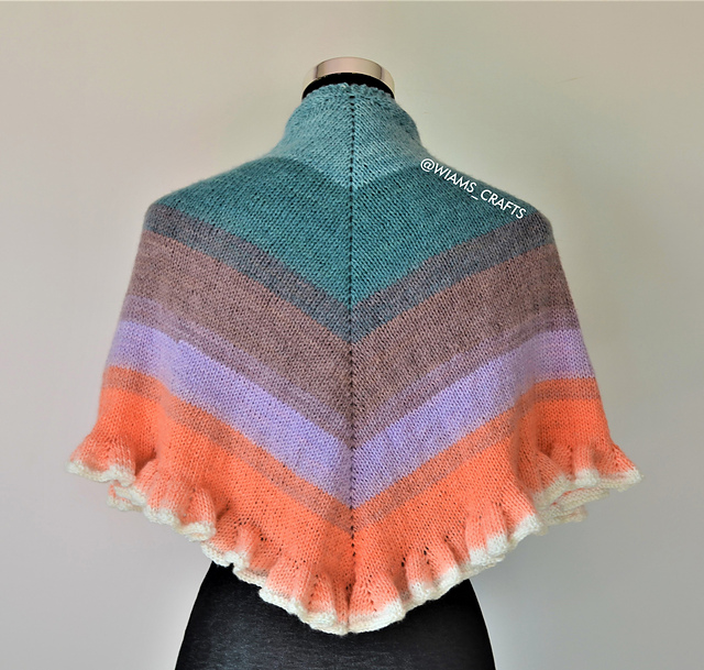 Ruffled Shawlette