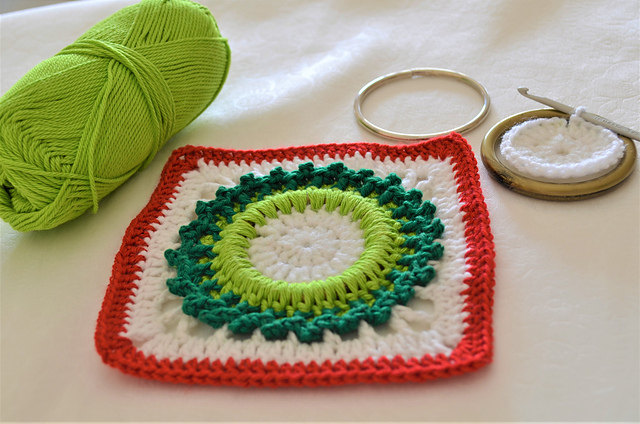 Granny Square Wreath